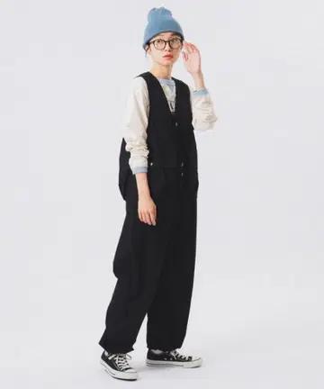 BEAMSBOY 코튼 웨더 헌팅 베스트 올인원