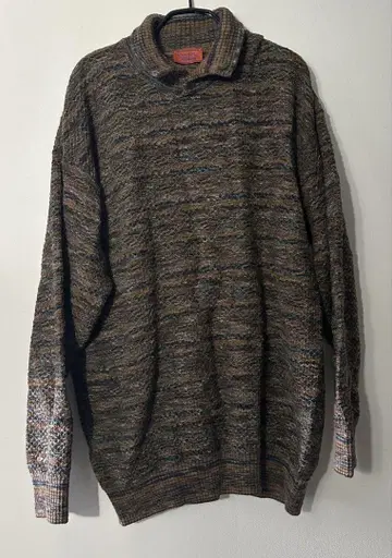 새상품급! 미쏘니 하이넥 니트 멀티 컬러