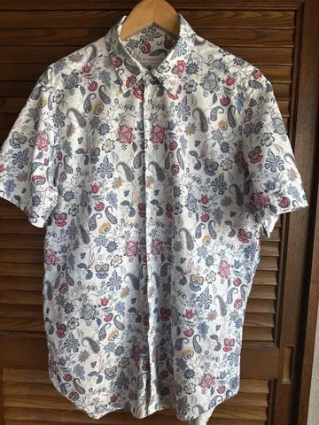 ETRO 꽃무늬 반팔 셔츠 XL