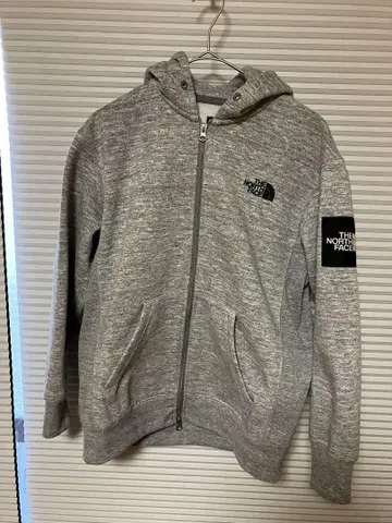 The North Face 스퀘어 로고 풀 집업 후드티