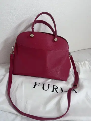 FURLA 핑크 가죽 숄더백