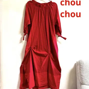 chou chou 새빨간 cotton 100% 원피스