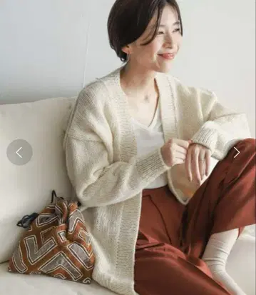 어반 리서치 도어스 페루 니트 가디건 아이보리