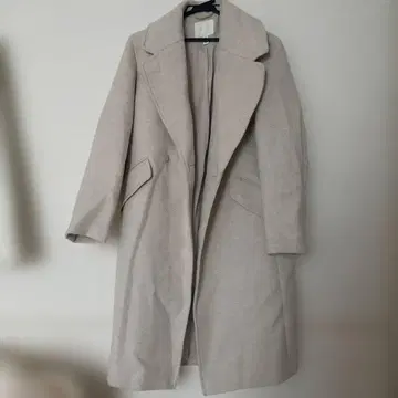 H&M 라이트 그레이 롱 코트 XS