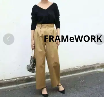 FRAMeWORK 구르카 팬츠 치노 팬츠 카멜 베이지 일본제