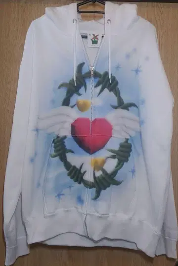 한정판 레어 완판템 Zip hoodie White XL