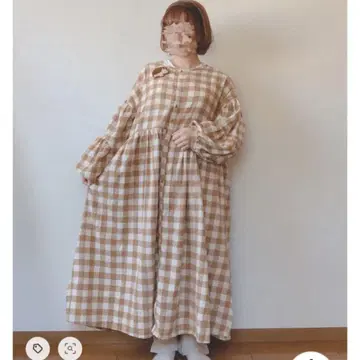 사만사 모스모스 SM2 해링본 개더 원피스