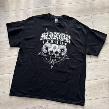 MINOR LEAGUE 블랙 T셔츠 XL GILDAN