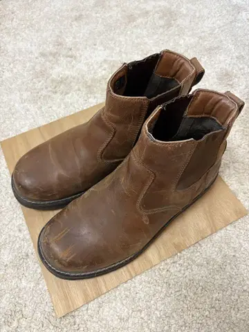 KEEN 브라운 가죽 첼시 부츠 (26.5cm)