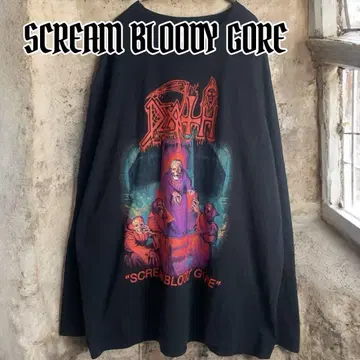 SCREAM BLOODY GORE 롱 슬리브 셔츠 호러 빅 사이즈