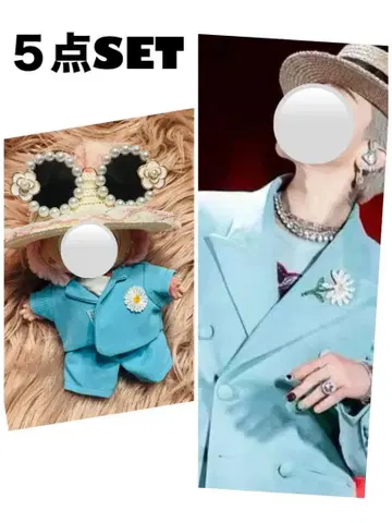 러브부 1.2.3세대 옷 갈아입기 G-DRAGON 5점 set 인형 옷