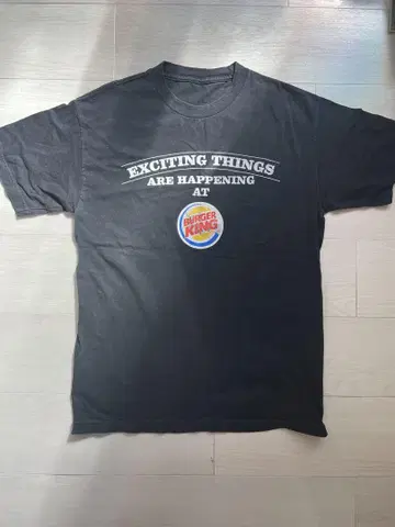 버거킹 빈티지 티셔츠 버거킹 구 로고