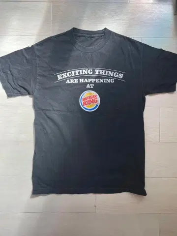 버거킹 빈티지 티셔츠 버거킹 구 로고