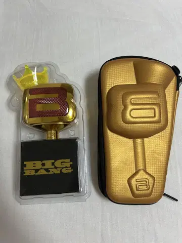 BIG BANG 10주년 응원봉 골드 응원봉 케이스 세트