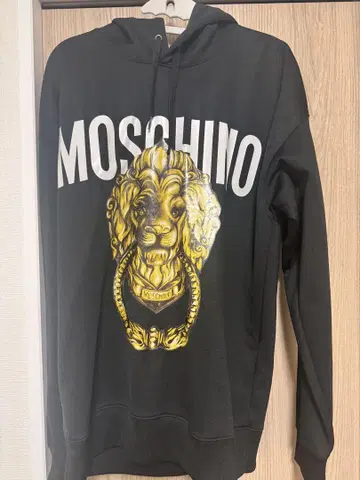 MOSCHINO 라이온 프린트 후드티