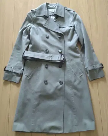 트렌치코트 내추럴 뷰티 베이직 카키 S 사이즈 벨트 포함