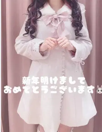 LIZ LISA 핑크 2022 비쥬 리본 A라인 코트