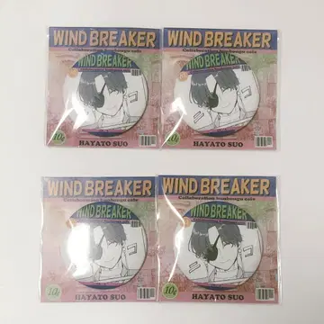 WIND BREAKER 윈브레 문구 카페 캔뱃지 소방준비