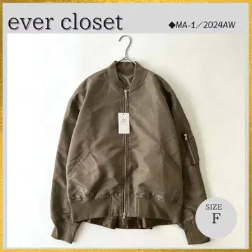 새상품 24AW 현행 ever closet 워셔블 MA-1 자켓 F