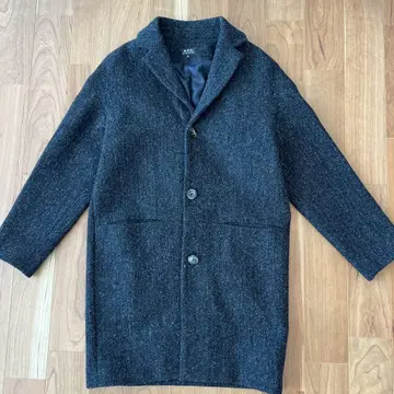 A.P.C. 다크 그레이 체스터 코트 XS