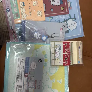 치이카와 클리어 파일 타월 메모장 세트