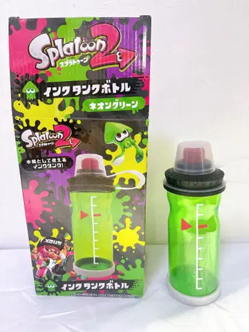 미사용 Splatoon 2 잉크 탱크 보틀 네온 그린