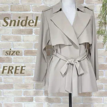[ Snidel ] 스나이델 트렌치코트 미들 기장 코트 베이지 F