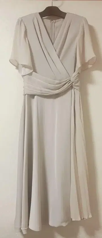 Diagram 쉬폰 랩스타일 드레스 핑크 베이지 하자 있음 36