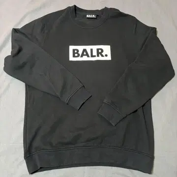 BALR. 블랙 맨투맨 트레이닝복 속기모 L