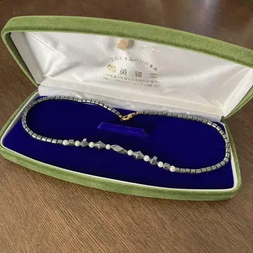 [ 익명 배송 ] 목걸이 펄 보석과 수정의 백화점 영아당