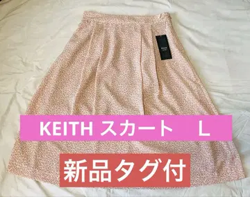 택 포함 새상품 키이스 KEITH 꽃무늬 스커트 사이즈 40 ( L )