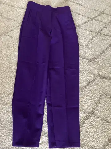 ZARA 스테디셀러 허리 턱 플리츠 슬랙스 가을 컬러 퍼플