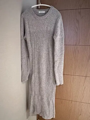 ROSARYMOON 그레이 니트 원피스 S