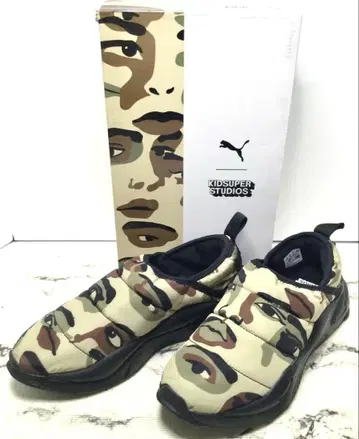 새상품 [ PUMA ] 카모플라쥬 패턴 퀼팅 나일론 스니커즈 UK7.5