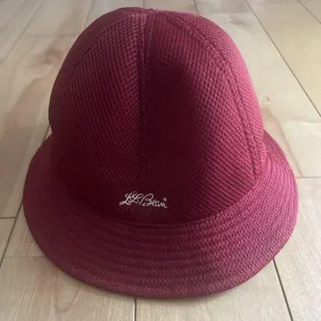 새상품급 90s L.L.Bean 메쉬 버킷햇 버건디 작음