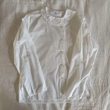 KAI 코튼 린넨 둥근 카라 블라우스 sizeL