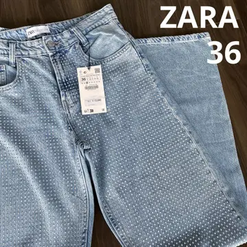 ZARA 큐빅 데님 사이즈 36