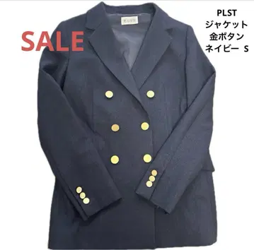 선착순 PLST 자켓 골드 버튼 네이비 S