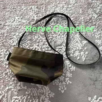 Herve Chapelier 보트형 카모플라쥬 숄더 SS 사이즈
