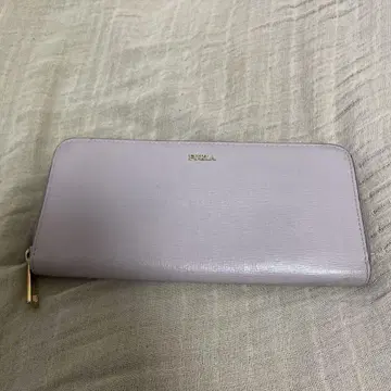 FURLA 연보라 지퍼 달린 장지갑
