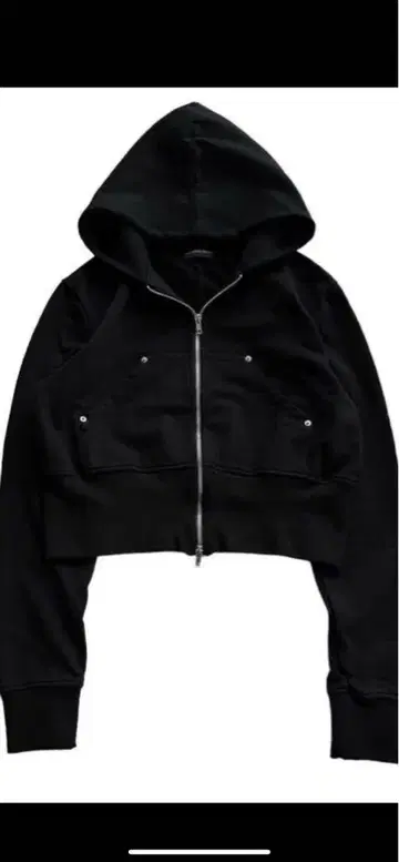 no mass prod GLMNIST2 CROPPED HOODIE M