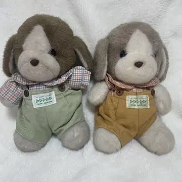 선애로우 봉제 인형 샌디 2개 세트 강아지 샌디 쇼와 레트로