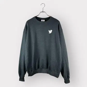 Champion Twitter 로고 맨투맨 L 다크 그레이