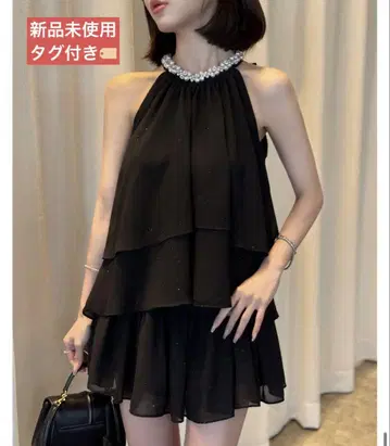 qung 택 포함 새상품 Cherie 펄 쉬폰 셋업