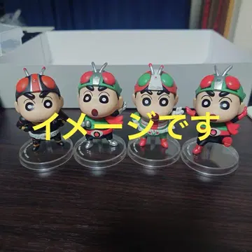 [ 짱구는 못말려 x 가면라이더 피규어 컬렉션 ] 컴플리트