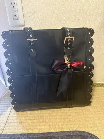 mayla classic 스쿨백 산리오 콜라보 마이라 리본 빨간색