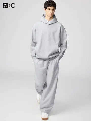 UNIQLO:C 맨투맨 와이드 팬츠 / 긴 길이