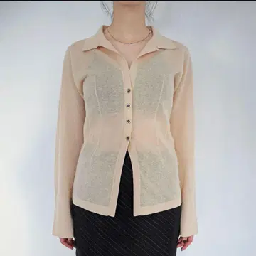 consister SHEER KNIT SHIRT