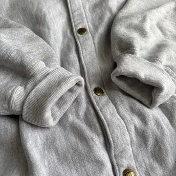 champion reverse weave 90s snap gray