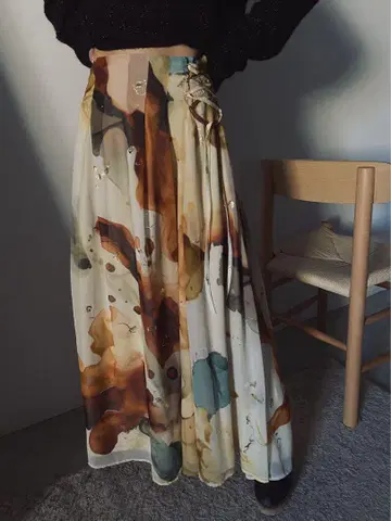 AMERI UNDRESSED AMELIA INK ART SKIRT